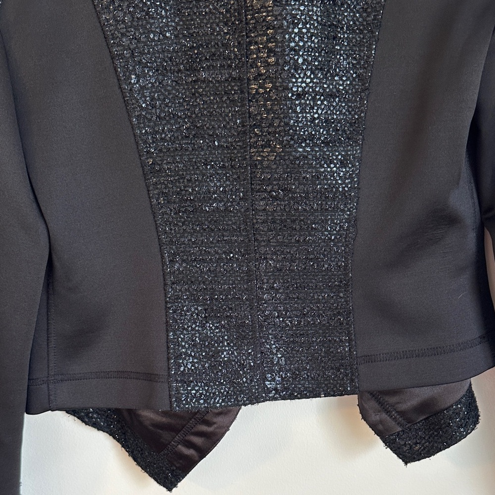 Rachel Zoe Sparkle Black Zip Blazer - Picture 9 of 9